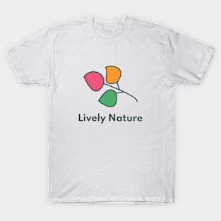 Lively Nature LOGO with Text T-Shirt